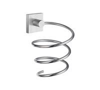 Smedbo House Hairdryer Holder, Brass, Silver, 9 x 8 x 15.5 cm