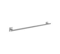 Smedbo House Single Towel Rail, Brass, Silver, 64.8 x 6.7 x 5 cm