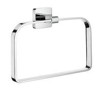 Smedbo "Ice" Towel Ring, Polished Chrome, Silver