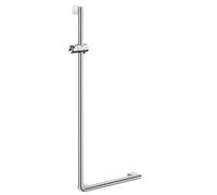 Smedbo Living - Shower Bar, L-Shaped, Left, Chromed Stainless Steel,