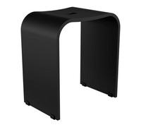 Smedbo Living - Shower Chair. Matte Black Plexiglass. Total Height 440 mm.