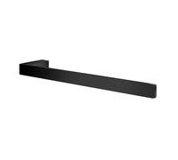 Smedbo Matt Black Aluminium Single Towel Rail 38cm/14.9" Wall Mounted with Concealed Screws Bathroom Towel Holder