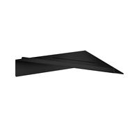 Smedbo Matt Black Self Adhesive Corner Shower Shelf (210 x 210mm)