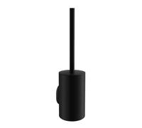 Smedbo Matt Black Self Adhesive Wall Mounted Toilet Brush and Holder