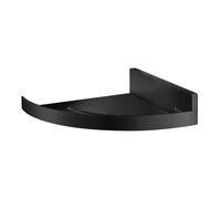 Smedbo Matt Black Stainless Steel Corner Shower Shelf (210 x 210mm)