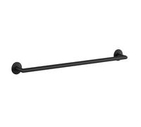Smedbo Matt Black Stainless Steel Towel Rail 61.8cm/24.3" Self Adhesive Wall Mounted Bathroom Towel Holder