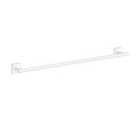 Smedbo Matt White Single Towel Rail 64.8cm/25.5" Wall Mounted with Concealed Screws Bathroom Towel Holder
