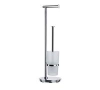 Smedbo Steel Toilet Roll Holder, Toilet Brush And Container