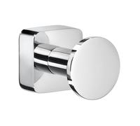 Smedbo Pair of Polished Chrome Towel Hooks (18mm) Wall Mounted Bathroom Storage Round Robe Hooks Clothes Hanger Coat Peg