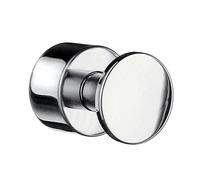 Smedbo Pair of Polished Chrome Towel Hooks (19mm) Wall Mounted Bathroom Storage Round Robe Hooks Clothes Hanger Coat Peg