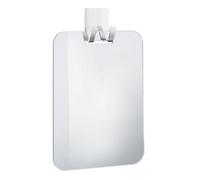 Smedbo Plastic Mirror With Self Adhesive Wall Mounted Hanging Hook Chromed Stainless Steel Bathroom Mirror For Shaving Or Makeup