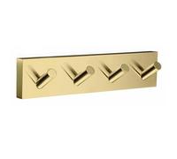 Smedbo Quadruple Towel Hook "House" Polished Brass, Gold, 17.8 x 4 x 4 cm