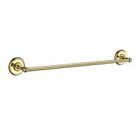 Smedbo Polished Brass Single Towel Rail 63.5cm/25" Wall Mounted with Concealed Screws Bathroom Towel Holder