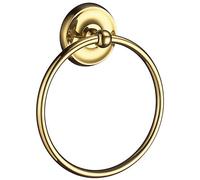 Smedbo Brass Polished "Villa" Towel Ring, Gold, 4.1 x 15.5 x 19.6 cm