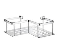 Smedbo UK Polished Chrome Corner Shower Soap Basket Caddy Shelf Brass in Silver Smedbo UK Silver