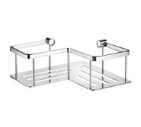 Smedbo Polished Chrome Corner Shower Basket Wall Mounted Soap Caddy
