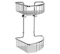 Smedbo Polished Chrome Double Corner Shower Basket