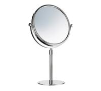 Smedbo Polished Chrome Double Sided 200mm Mirror with 3x Magnification Freestanding Bathroom Mirror for Makeup or Shaving