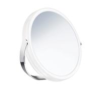 Smedbo Polished Chrome Double Sided LED Mirror - Freestanding with Swivel Stand 7x Magnification Rechargable Battery Bathroom Table Mirror
