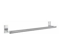 Smedbo Polished Chrome Double Towel Rail 64.5cm/25.4" Wall Mounted with Concealed Screws Bathroom Towel Holder