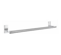 Smedbo Polished Chrome Double Towel Rail 64.5Cm/25.4" Wall Mounted With Concealed Screws Bathroom Towel Holder
