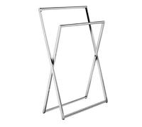 Smedbo Polished Chrome Freestanding Towel Rail Bathroom Storage