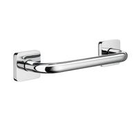 Smedbo Polished Chrome Grab Bar 26.7cm Toilet Handle or Bath Shower Safety Hand Rail for Elderly, Disabled, Seniors Mobility Aid
