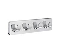 Smedbo "Ice" Quadruple Towel Hook, Polished Chrome