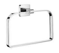 Smedbo "Ice" Towel Ring, Polished Chrome, Silver