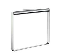 Smedbo Polished Chrome Rectangular Towel Ring (W) 20cm Wall Mounted with Concealed Screws Bathroom Towel Holder