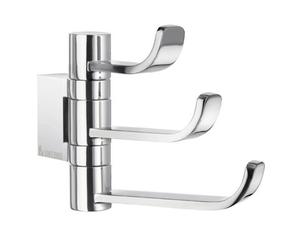 Smedbo Polished Chrome Swivel Swing Arm Triple Towel Hooks