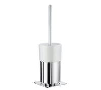 Smedbo Outline Toilet Brush Polished, Polished Chrome/Porcelain, 11.4 x 11.8 x 32.4 cm