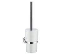 Smedbo Wall Mounted Toilet Brush And Porcelain Container