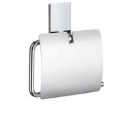 Smedbo "Pool" Toilet Roll Holder with Lid, Polished Chrome