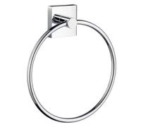Smedbo RK344 "House" Chromed Matt Towel Ring, Polished Chrome, 17 x 17 x 4 cm