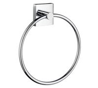 Smedbo RK344 "House" Chromed Matt Towel Ring, Polished Chrome, 17 x 17 x 4 cm