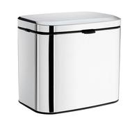 Smedbo Polished Stainless Steel 3L Wall Mounted Bathroom Bin with Easy Clean Inner Liner