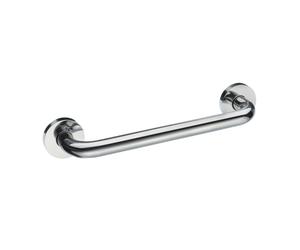Smedbo Polished Stainless Steel Grab Bar 30cm Toilet Handle or Bath Shower Safety Hand Rail Elderly Disabled Seniors Mobility Aid
