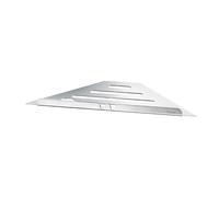 Smedbo Polished Stainless Steel Grout Line Shower Corner Shelf (200 x 200mm)