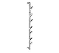 Smedbo "Outline Lite" 7 Swing Hooks, Polished Stainless Steel, Silver
