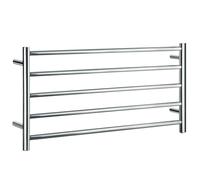Smedbo Polished Stainless Steel Wide Electric Heated Towel Warmer (W)1000mm x (H)480mm Wall Mounted Bathroom Clothes Hanger
