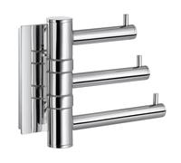 Smedbo "Pool" Swing Arm Triple Hook, Polished Chrome,12.5 x 6.8 x 8 cm, Silver