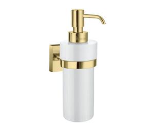 Smedbo Porcelain 200Ml Soap Dispenser With Square Wall Mount Holder