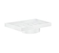 Smedbo Spare Porcelain Tumbler O348 Soap Dish, White, 2.5 x 11.2 x 18.3 cm