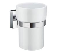 Smedbo Porcelain Tumbler With Non Rust Brass Wall Mount Holder