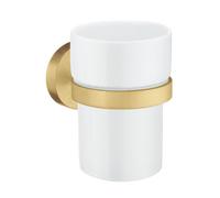 Smedbo Porcelain Tumbler With Non Rust Brass Wall Mount Holder
