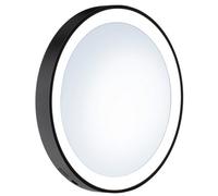 SMEDBO Black Shaving/Make Up LED Mirror 7x Magnification/w Suction Cups