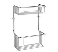 Smedbo Sideline Basic Soap Basket, Brass, Silver, 12 x 22.6 x 37.4 cm