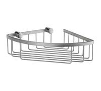 Smedbo Sideline Corner Soap Basket Matt, Brass, Silver, 19.5 x 19.5 x 6 cm