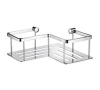 Smedbo Sideline Design Corner Soap Basket Polished, Brass, Polished Chrome,Silver,8.1999999999999993 x 20.7 x 25 cm